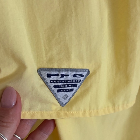 Columbia Men's Bright Yellow Shirt Jacket - Picture 6 of 7